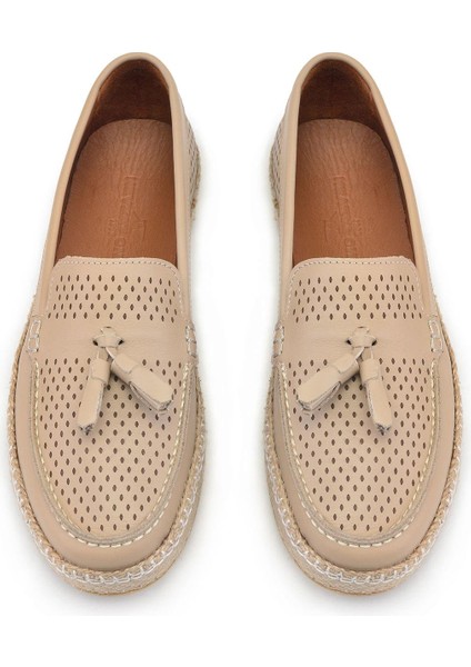 Bej Bağcıksız Yazlık Ayakkabı -13411- modelleri