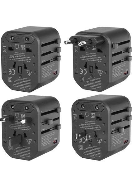 SL-WL20PD 2*usb 2.4A + Pd 20W Yedek Akım Sigortalı 100-240V Universal Çevirici Priz Adaptör