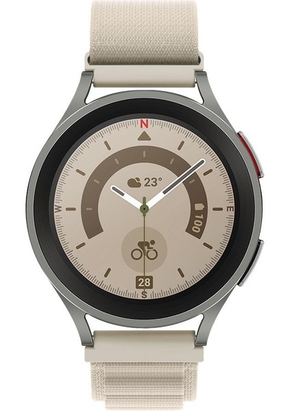 Samsung Galaxy Watch 7 40 / 44 mm Uyumlu Kordon Alpine Loop Kumaş Örgü Kayış