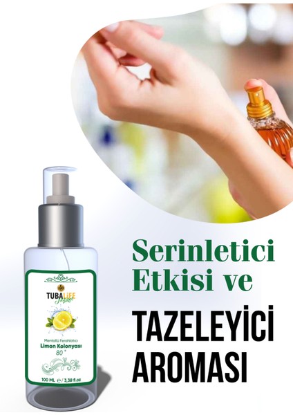 Tubalıfe Mentollü Ferahlatıcı Limon Kolonyası 100 ml modelleri
