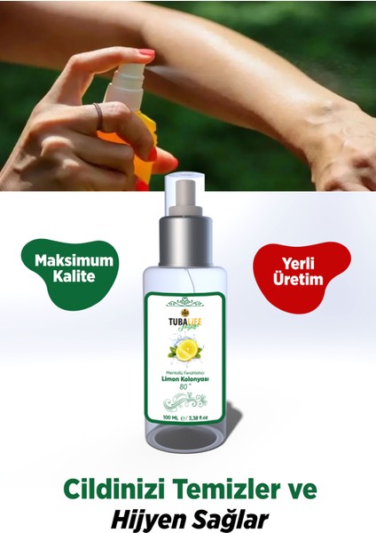 Tubalıfe Mentollü Ferahlatıcı Limon Kolonyası 100 ml fırsatları