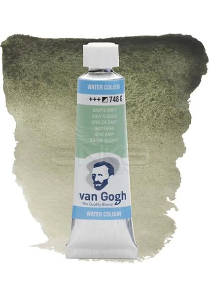 Tüp Sulu Boya 10ML Davys Grey 748