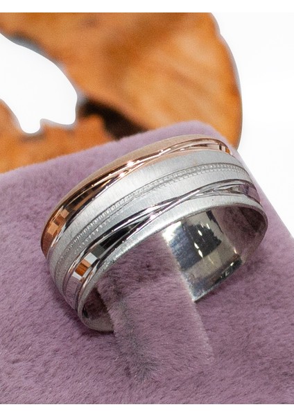 8 mm Rodyum Kaplama 925 Ayar Gümüş Alyans indirimleri