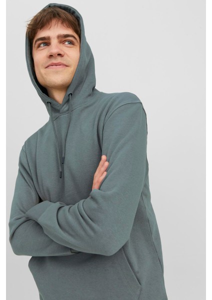 Essentials Jjestar Pamuklu Kapüşonlu Sweat Erkek Sweat 12208157