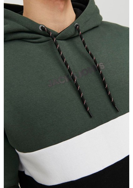 Essentials Jjereid Renk Bloklu Kapüşonlu Sweat Erkek Sweat 12233959 fırsatları