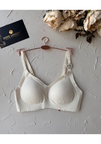 Intive Lingerie Carma Ithal Balensiz Dikişsiz Ice-Silk Yarı Push-Up Ince Askılı Sütyen