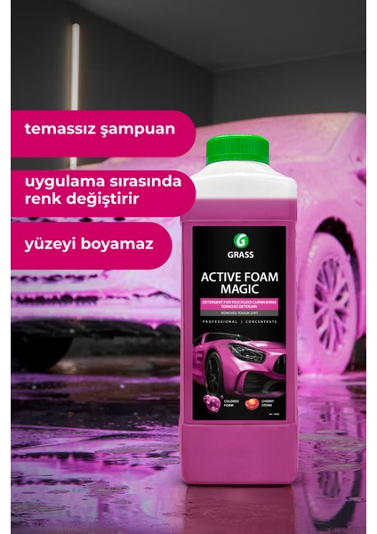 Active Foam Magıc 1l Renkli Köpük Fırçasız Oto Yıkama Şampuanı