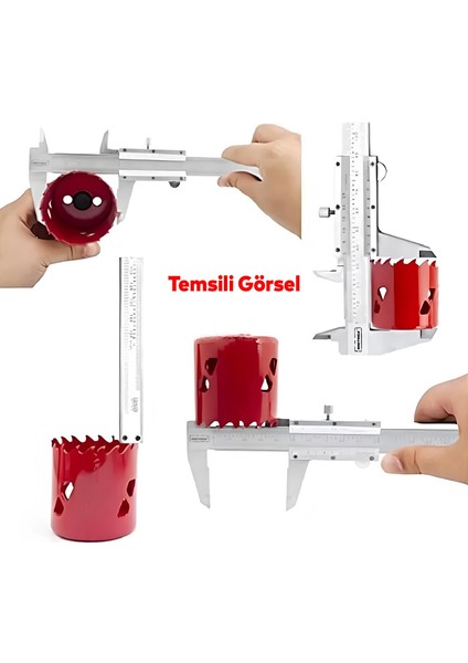 Mekanik Manuel Metal Kumpas Metal Çene 150 mm Kutulu Hassas Iç Dış Derinlik Ölçüm Aleti modelleri