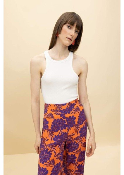Slim Fit Halter Yaka Fitilli Kaşkorse Atlet