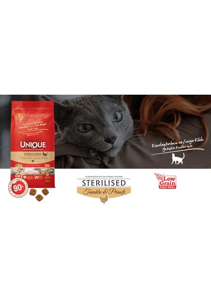 Kısırlaştırılmış Sterilised Kedi Maması Tavuklu 2 kg