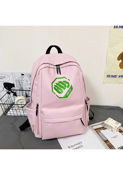 2024 Yeni Trendy Büyük Kapasiteli Sırt Çantası Iş Kıyafeti Renk Eşleştirme Çift Sırt Çantası Hong Kong Tarzı Ortaokul Öğrencisi Okul Çantası (Yurt Dışından)