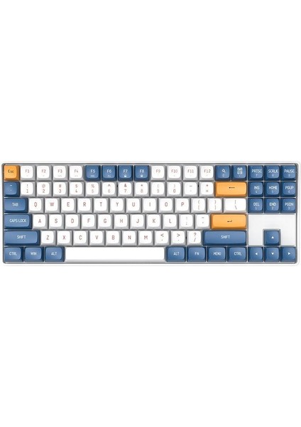 A87 Starry Blue Kablosuz Mekanik Klavye Yellow Switch (Ingilizce)