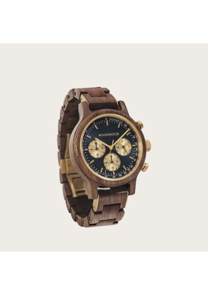 Woodwatch Chrono Sailor Walnut Ahşap Erkek Kol Saati 41MM