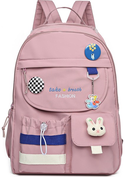 Büyük Kapasiteli Sırt Çantası, Ortaokul ve Lise Öğrencileri Için Yeni Modaya Uygun Basit Dikişli Okul Çantasıdır (Yurt Dışından)