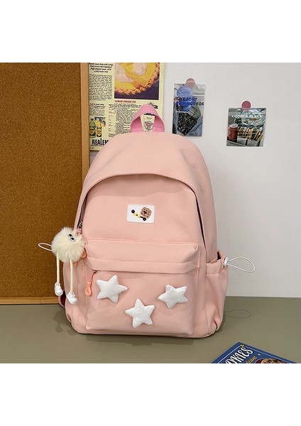 Kızlar Için Okul Çantaları, Ortaokul Öğrencileri, Kızlar Için Basit, Büyük Kapasiteli, Çok Yönlü Sırt Çantaları, Yıldız Sırt Çantaları (Yurt Dışından)