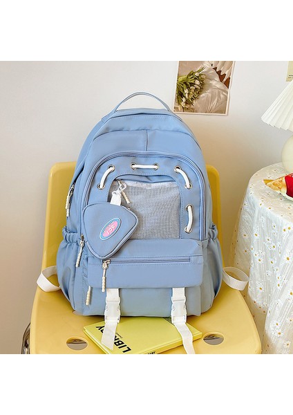 Okul Çantası Kız Öğrenci Büyük Kapasiteli Sırt Çantası Rahat Çok Yönlü Sevimli Kız Sırt Çantası (Yurt Dışından)