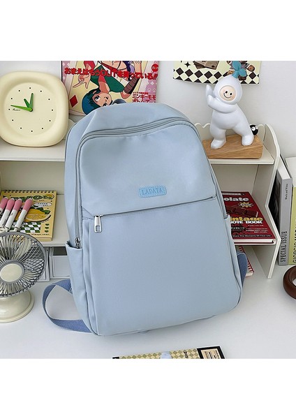 Basit Sırt Çantası 14 Inç Bilgisayar Çantası, Bayan Lise Öğrencileri Için Çok Yönlü Gündelik Sırt Çantası (Yurt Dışından)