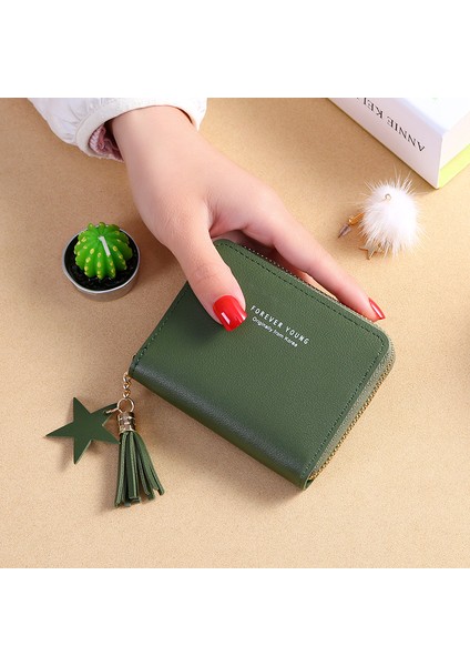 Yeni Kore Tarzı Basit Kare Bayan Cüzdanı (Yurt Dışından)