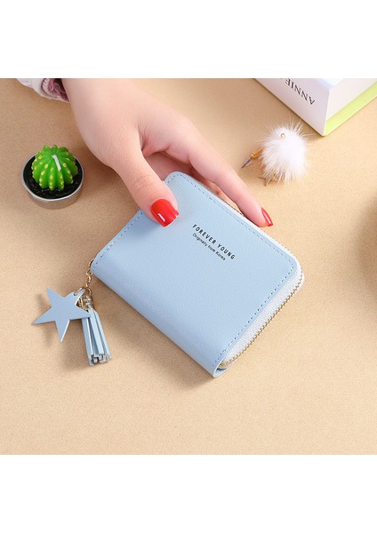 Yeni Kore Tarzı Basit Kare Bayan Cüzdanı (Yurt Dışından)