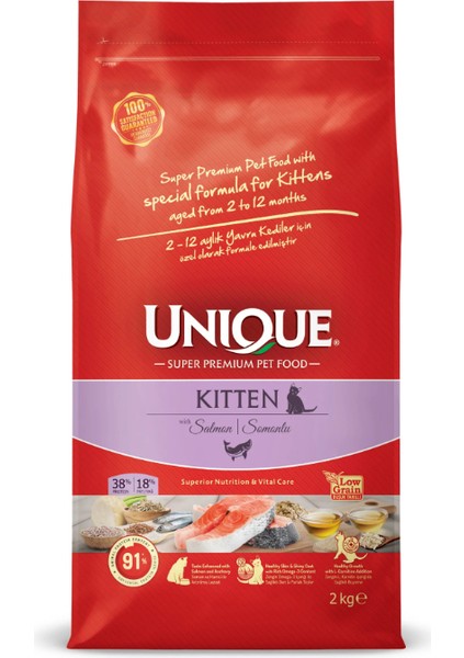 Yavru Kedi Kitten Maması Somonlu 2 kg