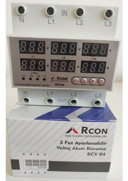 Rcv 04RAY Tipi Trifaze Akım Koruma