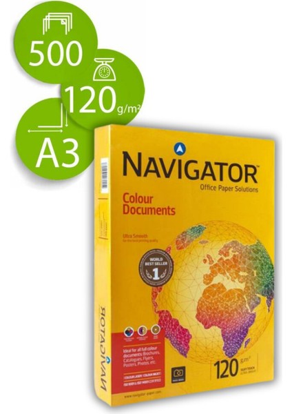 Navigatör A3 120 gr 500'lü Fotokopi Kağıdı 4'lü Set 1 Koli fiyatları