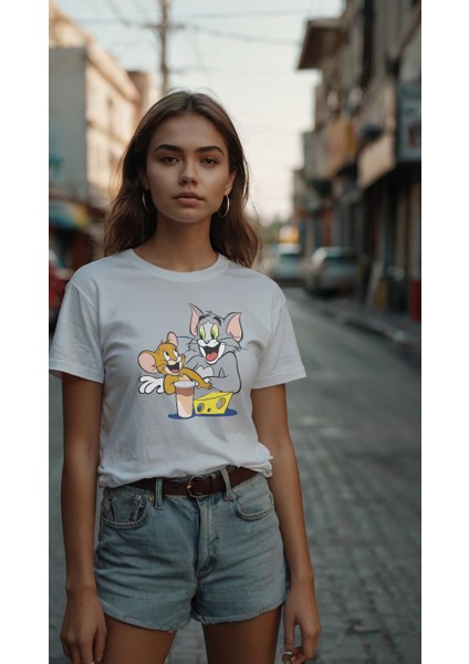 Kadın Baskılı T-Shirt Kadın Tişört fiyatları