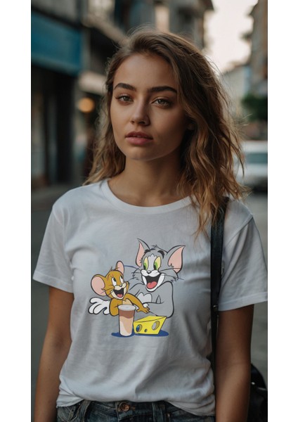 Kadın Baskılı T-Shirt Kadın Tişört modelleri
