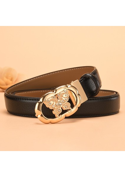 Kadınlar Için Delme Kemeri Yok Alaşımlı Otomatik Toka Hakiki Deri (Yurt Dışından) fiyatları