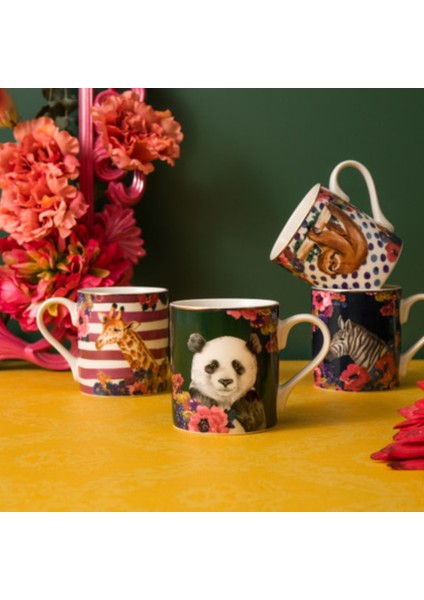Mkwıldmugpan Wild At Heart Fine China 280ml Kupa Panda
