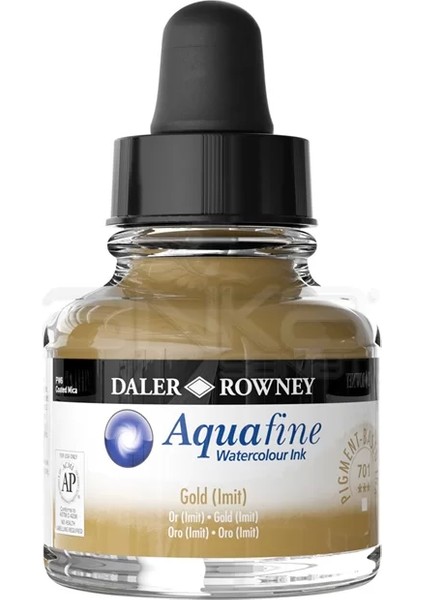 Aquafine Watercolour Ink Sulu Boya Mürekkebi 29.5 ml 701 Gold Imit