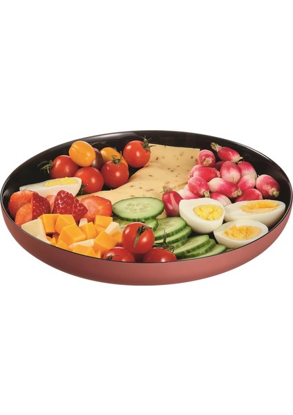 Vıcky Temperli Siyah&toprak Servis Tabağı 25 cm Luminarc