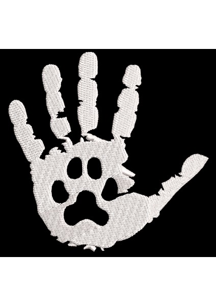 %100 Pamuk Köpek Patisi Nakışlı Tshirt