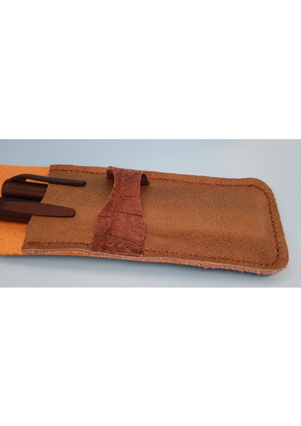 Hakiki Deri El Emeği Özel Kalemleriniz Için Kalemlik Kalem Kutu 27 cm 6 cm 18N modelleri