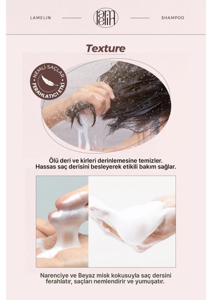 Collagen Içeren Saç ve Saç Bakım Şampuanı Lamelin Bio Solution Salon Shampoo 500 ml modelleri