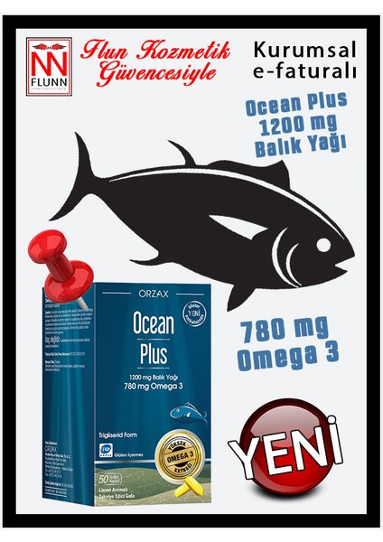 Ocean Plus 1200 Mg Omega-3 Balık Yağı 50 Kapsül