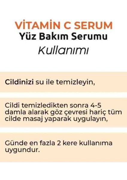 Vitamin C Serum - C Vitamini Serumu 30ML 1,01 Fl.oz fırsatları