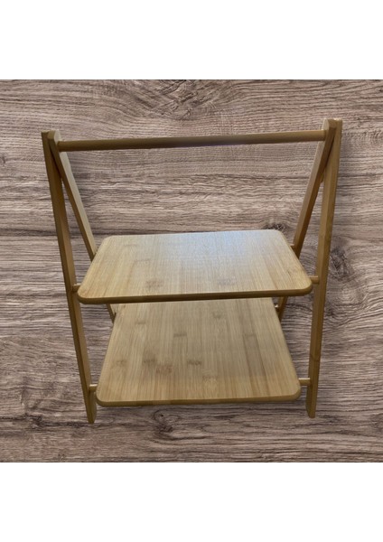 Bambu Sunumluk 2 Katlı