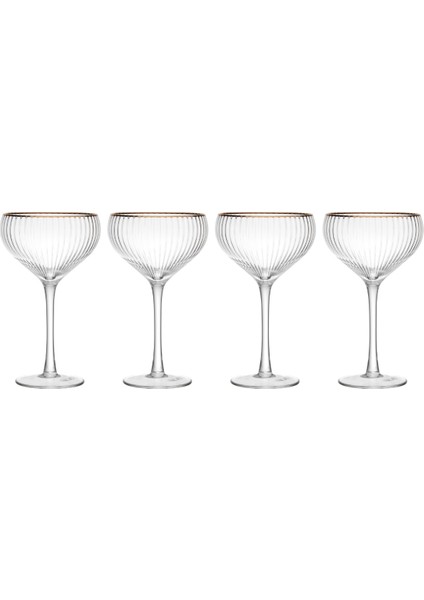 MKSORCOUP4PC Sorrento 4lü 350ML Şampanya Coupe Bardağı