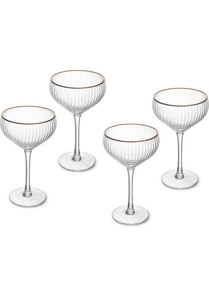 MKSORCOUP4PC Sorrento 4lü 350ML Şampanya Coupe Bardağı