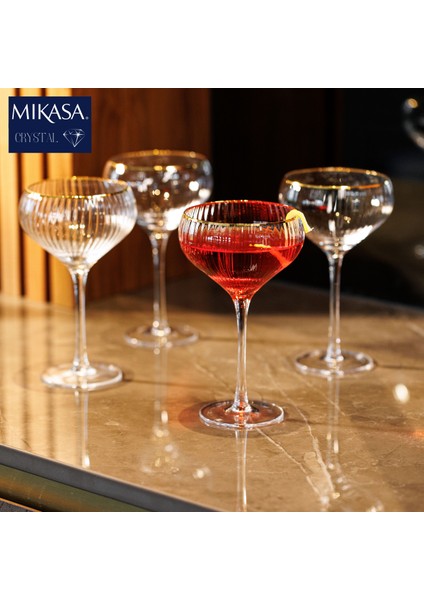 MKSORCOUP4PC Sorrento 4lü 350ML Şampanya Coupe Bardağı