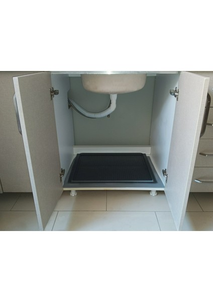 Evye Altı Su Tutucu Antrasit Sert Plastik 68X57 cm (66X46'CM E Kadar Kesilebilir, ) fiyatları