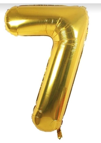 7 Rakam Gold Balon 16 Inç 36 cm