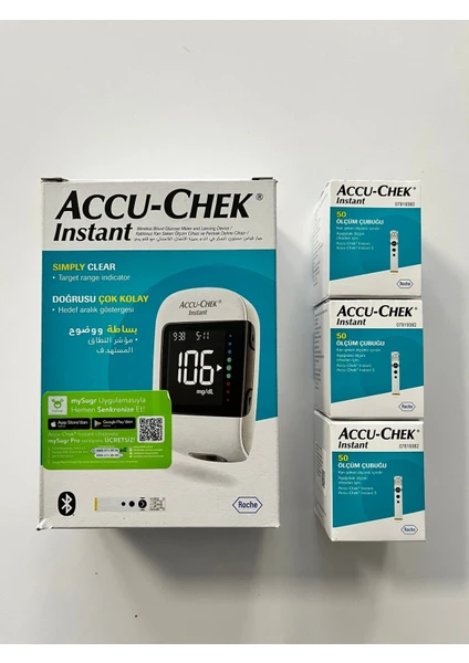 Accu-Chek Accu Chek Instant Instant + 3 KUTU(150 Adet) Strip