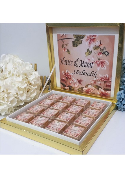 Karton Kutu 48 Li Söz Nişan Çikolatası