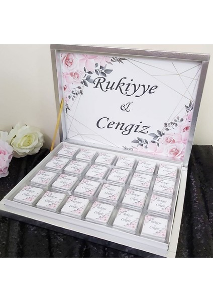 Karton Kutu 48 Li Söz Nişan Çikolatası ED108