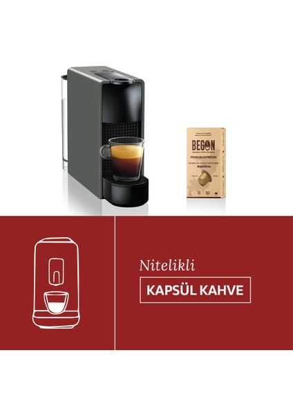 Nord Kivu Nespresso Uyumlu Alüminyum Kapsül Kahve Premium Espresso - 40 Adet