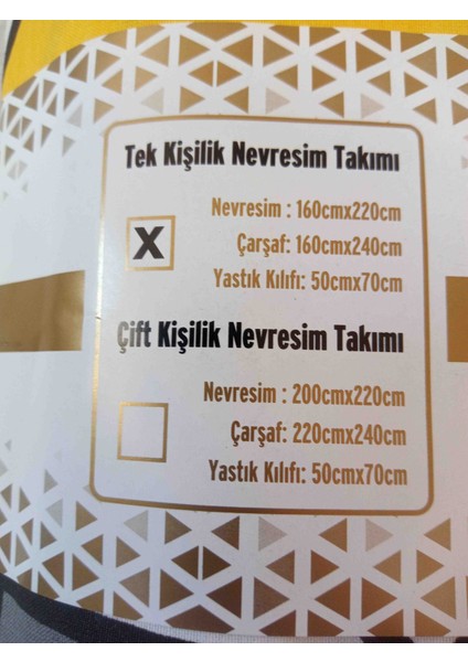 Tek Kişilik Nevresim Takımı Ranforce Pamuklu Kumaş