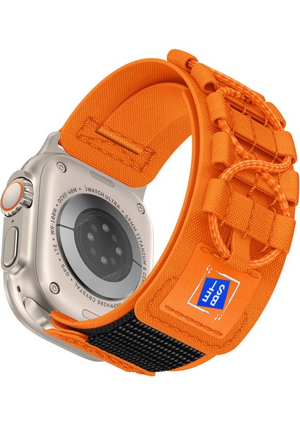 Apple Watch Ultra 49MM Uyumlu - Krd-99 Hasır Kordon-Siyah modelleri