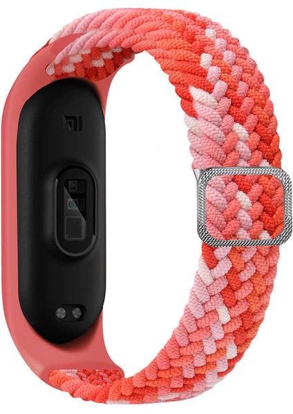 Xiaomi Mi Band 4 Uyumlu Krd-49 Örgü Kordon - Siyah